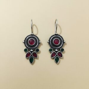 Silver Replica oxidized silver earrings