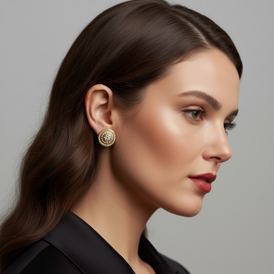 big gold flower stud earringsproduct big gold flower stud earringsproduct