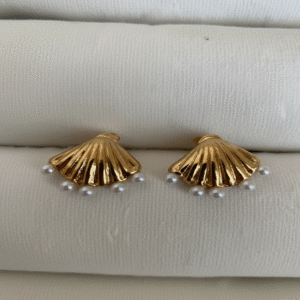 pearl shell stud earring anti tarnish