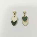 Sweetheart Double Heart Drop Earrings